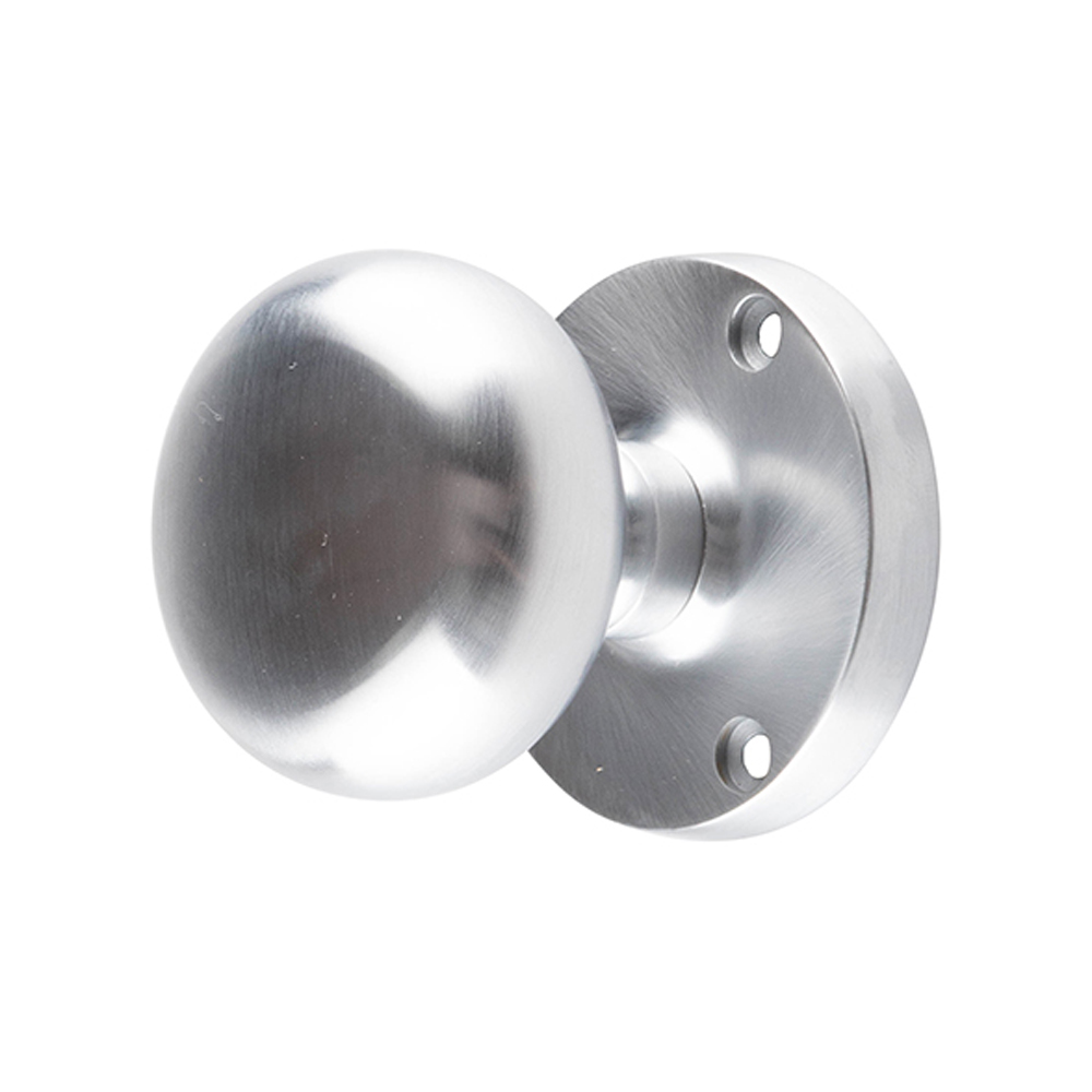 Victorian Mortice Knob - Satin Chrome (Sold in Pairs)